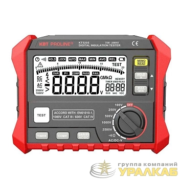 Мегаомметр цифровой KT 5205 "PROLINE" КВТ 89639