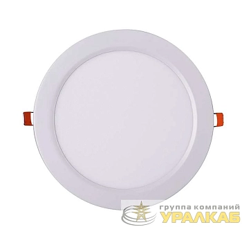 Светильник светодиодный PPL-R WH 24Вт 6500К IP40 d300мм ДВО встраив. ультратонкий кругл. JazzWay 