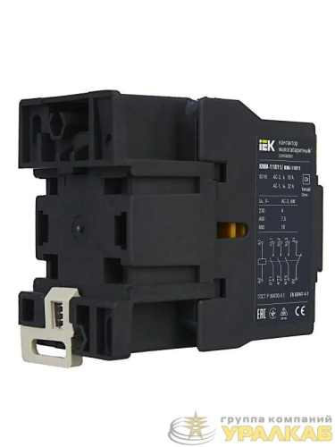 Контактор КМИ-11811 18А 230В/АС3 1НЗ IEK KKM11-018-230-01 детальная картинка