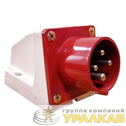 Вилка стационарная 514 16А 3P+PE 380В IP44 EKF ps-514-16-380 детальная картинка