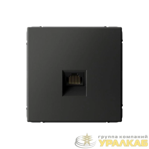 Розетка компьютерная ArtGallery RJ45 кат.6A механизм базальт SE 