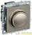 Светорегулятор СП BRITE пов-наж. 600Вт СС10-1-0-БрШ механизм шампань IEK BR-D20-0600-K37