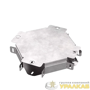 Ответвитель для лотка Х-образ. 100х50 с крышкой Стандарт Промрукав 