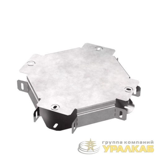 Ответвитель для лотка Х-образ. 100х50 с крышкой Стандарт Промрукав 