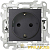 Розетка 1-м СП Simon 24 16А IP20 2P+E Push&Go защ. шторки механизм графит Simon 2420432-038