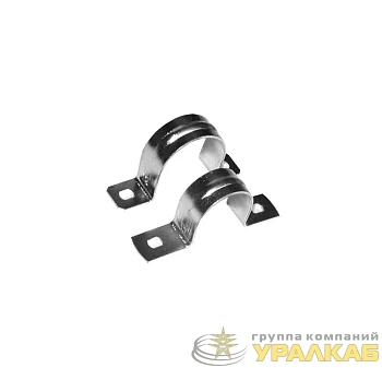 Скоба крепежная двухлапковая d14-15мм метал. оцинк. Ruvinil 