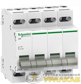 Выключатель нагрузки 4п 32А Acti9 iSW SchE A9S60432 Выключатель нагрузки 4п 32А Acti9 iSW SchE A9S60432