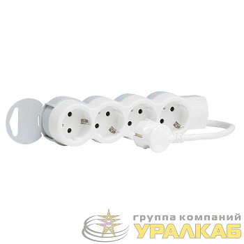 Удлинитель 4х5м с заземл. 16А IP20 Стандарт 4х2P+E Leg 695008