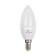 Лампа светодиодная PLED-ECO-C37 5Вт свеча 3000К тепл. бел. E14 400лм 220-240В JazzWay 