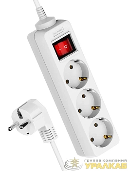 Удлинитель 3х5м с заземл. 16А IP20 ПВС 3х1 с выкл. КОСМОС 