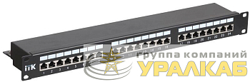 Патч-панель 1U кат.5е STP 24 порта (IDC Dual) ITK PP24-1UC5ES-D05