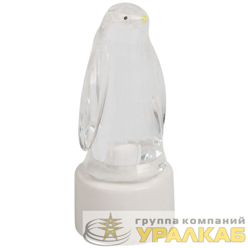 Фигура светодиодная "Пингвин Кристалл" 1LED RGB 0.1Вт IP20 на подставке элементы питания 3хAG13(LR44) (в компл.) Neon-Night 
