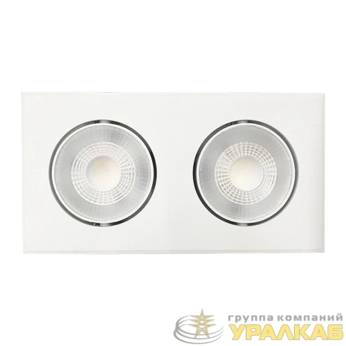 Светильник светодиодный PSP-S 412 2х8Вт 4000К IP40 40град. карданный бел. JazzWay 