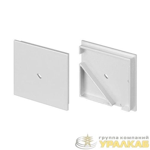 Заглушка KANT-H55 SQUARE с отверстием пластик (комплект) Arlight 