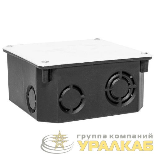 Коробка распаячная КМТ-010-006 для твердых стен с крышкой 107х107х50 полипропилен; винты IP20 син./бел. EKF plc-kmt-010-006 детальная картинка