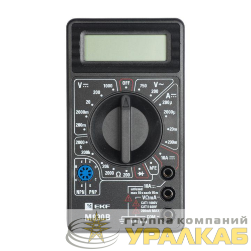 Мультиметр цифровой M830B Master EKF In-180701-bm830B детальная картинка