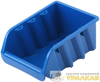 Лоток для крепежа пластиковый 160х115х75мм син. MOS 65697М