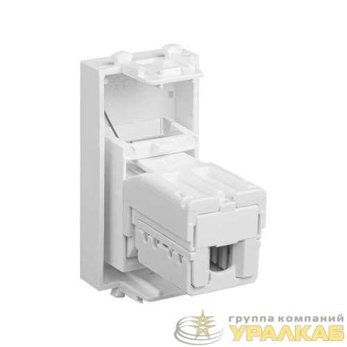 Розетка телефонная 1мод. Avanti "Белое облако" RJ12 модульная DKC 4400311 детальная картинка