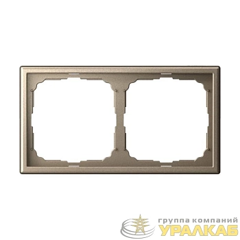 Рамка 2-м ArtGallery универс. шампань SE 