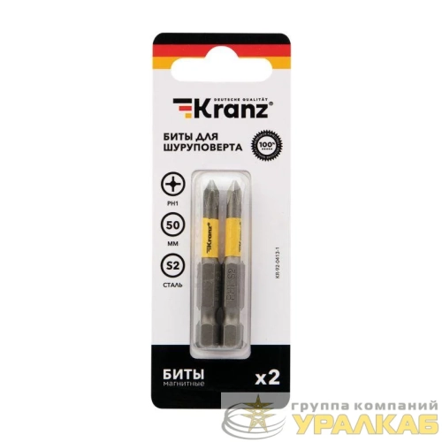Бита для шуруповерта PH1х50мм (уп.2шт) Kranz KR-92-0413-1 детальная картинка