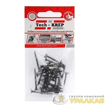 Саморез гипсокартон-дерево 3.8х35 (пакет) (уп.30шт) Tech-Krep/Zitar 113128