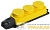 Колодка 3-м ОМЕГА РБ33-1-0м IP44 каучук желт. IEK PKR61-016-2-K05