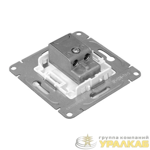 Розетка телевизионная оконечная TV СП Эпика механизм бел. EKF 