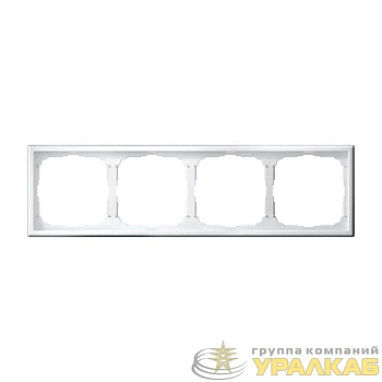 Рамка 4-м ArtGallery универс. бел. SE 