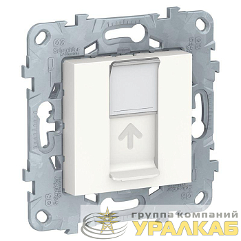 Механизм розетки компьютерная UNICA NEW RJ45 одиноч. кат.6 UTP бел. SchE NU541518