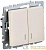 Выключатель 2-кл. СП BRITE ВС10-2-1-БрКр 10А с индик. механизм беж. IEK BR-V20-1-10-K10