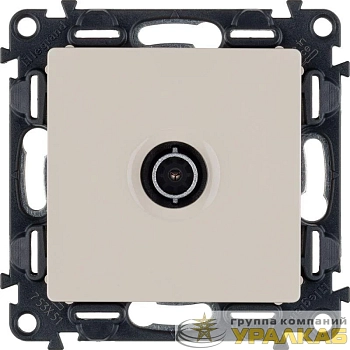 Розетка телевизионная TV 1-м Valena Life 0-2400МГц с топологией "звезда" с лицев. панелью механизм сл. кость Leg 