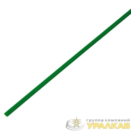 Трубка термоусадочная ТУТ нг 3.0/1.5 зел. 1м Rexant 