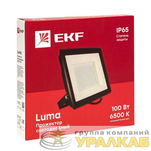 Прожектор светодиодный СДО-3006 100Вт 6500К IP65 Basic EKF FLL-3006-100-6500 детальная картинка