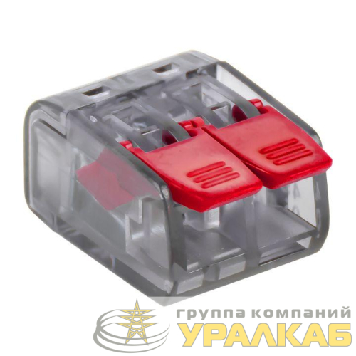 Клемма строительно-монтажная СМК 221-412 2-проводная 0.2-4кв.мм (уп.100шт) PROxima EKF plc-smk-221-412 детальная картинка