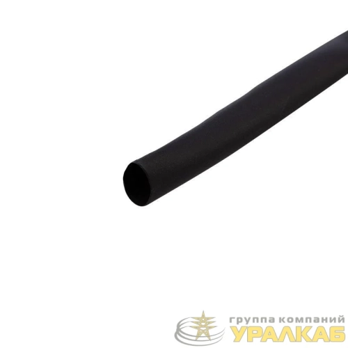 Трубка термоусадочная ТУТ нг 4.0/2.0 черн. ролик 2.44м Rexant 