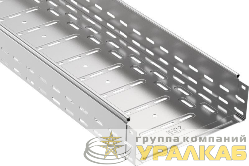 Лоток листовой перфорированный 400х100 L3000 сталь 1.2мм IEK CLP10-100-400-3 детальная картинка