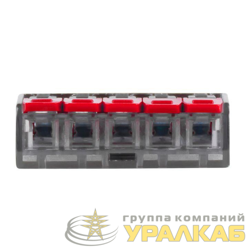 Клемма строительно-монтажная СМК 221-415 5-проводная 0.2-4кв.мм (блист.5шт) PROxima EKF 