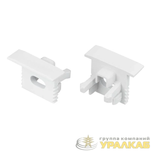 Заглушка SL-MINI-10-F WHITE с отверстием пластик (комплект) Arlight 