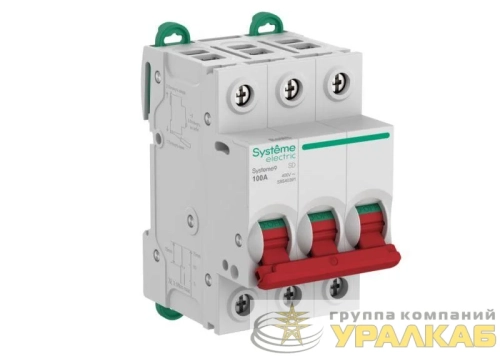 Выключатель нагрузки 3п 100А Systeme9 400В SE 