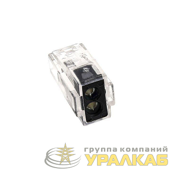Клемма СМК-102 2 отверстия 1.0-2.5кв.мм (уп.4шт) EKF plc-smk-102r