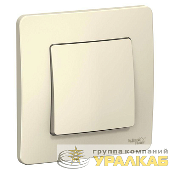 Переключатель проходной 1-кл. СП Blanca 10А IP20 (сх. 6) 250В молочн. SE BLNVS010602