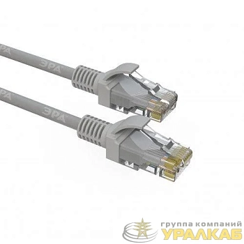 Патч-корд кат.5E U/UTP неэкранир. Simple 1.5м сер. Эра 