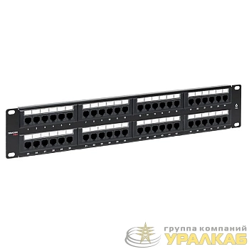 Патч-панель 19дюйм кат.6 2U неэкранированная UTP 48 портов RJ-45 Dual IDC TERACOM PRO EKF TRP-PPNL-6UTP-2U48