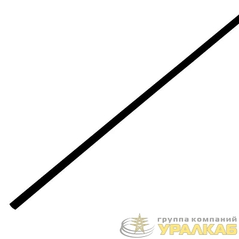 Трубка термоусадочная ТУТ нг 3.0/1.5 черн. 1м Rexant 