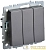 Выключатель 3-кл. СП BRITE ВС10-3-0-БрС 10А механизм сталь IEK BR-V30-0-10-K46