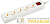 Удлинитель 5х3м с заземл. 10А IP20 У05В 2P+PE 250В 3х1 GENERICA WYP10-10-05-03-ZK-G