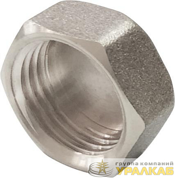 Заглушка никелированная резьбовая ВР 1/2дюйм (440/10) VALFEX VF.590.N.012