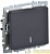 Выключатель 1-кл. СП BRITE ВС10-1-1-БрГ 10А с индик. механизм графит IEK BR-V10-1-10-K53
