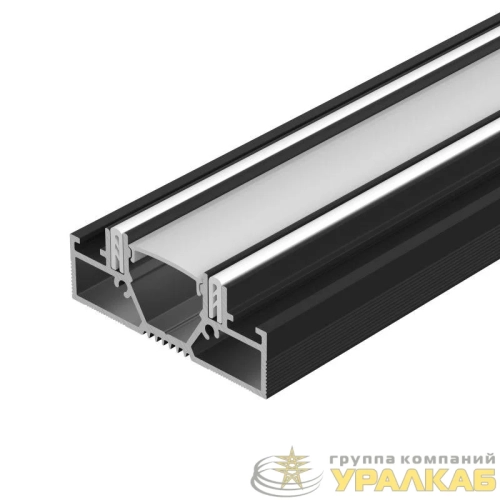 Профиль STRETCH-20-CEIL-D-CENTER-2000 BLACK L2000 алюм. Arlight 