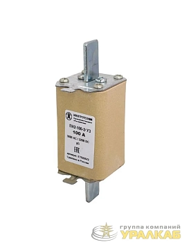 Вставка плавкая ПН2-100-Э У3 на 100А стальные ножи Электротехник 
